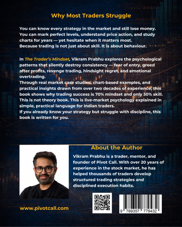 Untitled design (1) The Trader's Mindset-How to fix Fear,Greed and Emotional Trading(English,Paperback,Black & White)